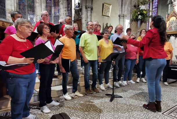 Concert chorale coup de choeur de golbey et colla voce à l'église de thaon-les-vosges