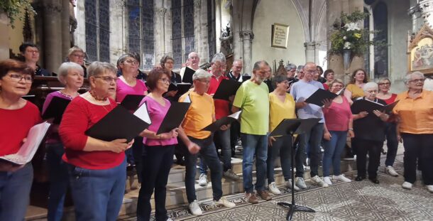 Concert chorale coup de choeur de golbey et colla voce à l'église de thaon-les-vosges