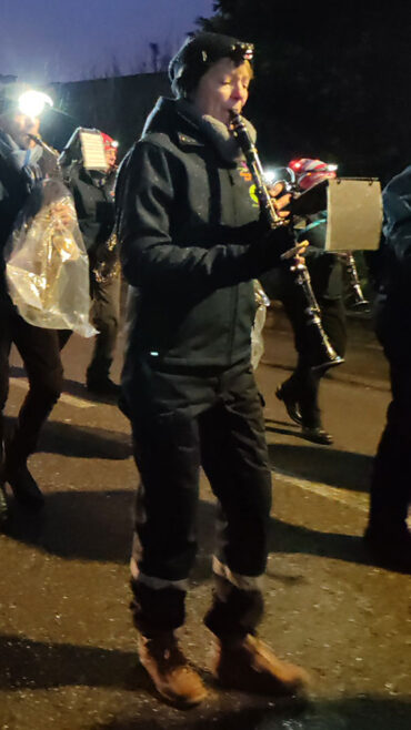 Parade de noel de golbey 2024 avec l'orchestre d'harmonie