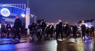 Parade de noel de golbey 2024 avec l'orchestre d'harmonie