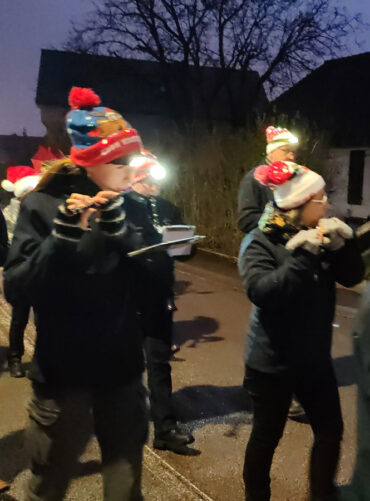 Parade de noel de golbey 2024 avec l'orchestre d'harmonie