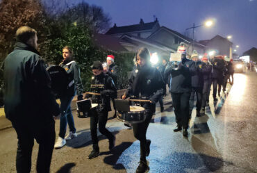 Parade de noel de golbey 2024 avec l'orchestre d'harmonie