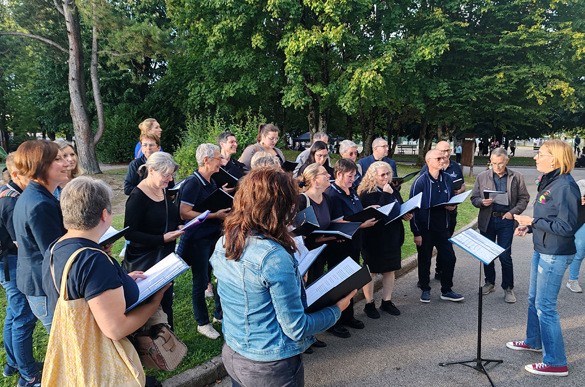 2025-09-05 - soirée des associations de Golbey avec l'école de musique et la chorale coup de choeur