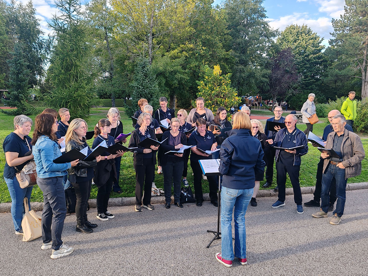 2025-09-05 - soirée des associations de Golbey avec l'école de musique et la chorale coup de choeur