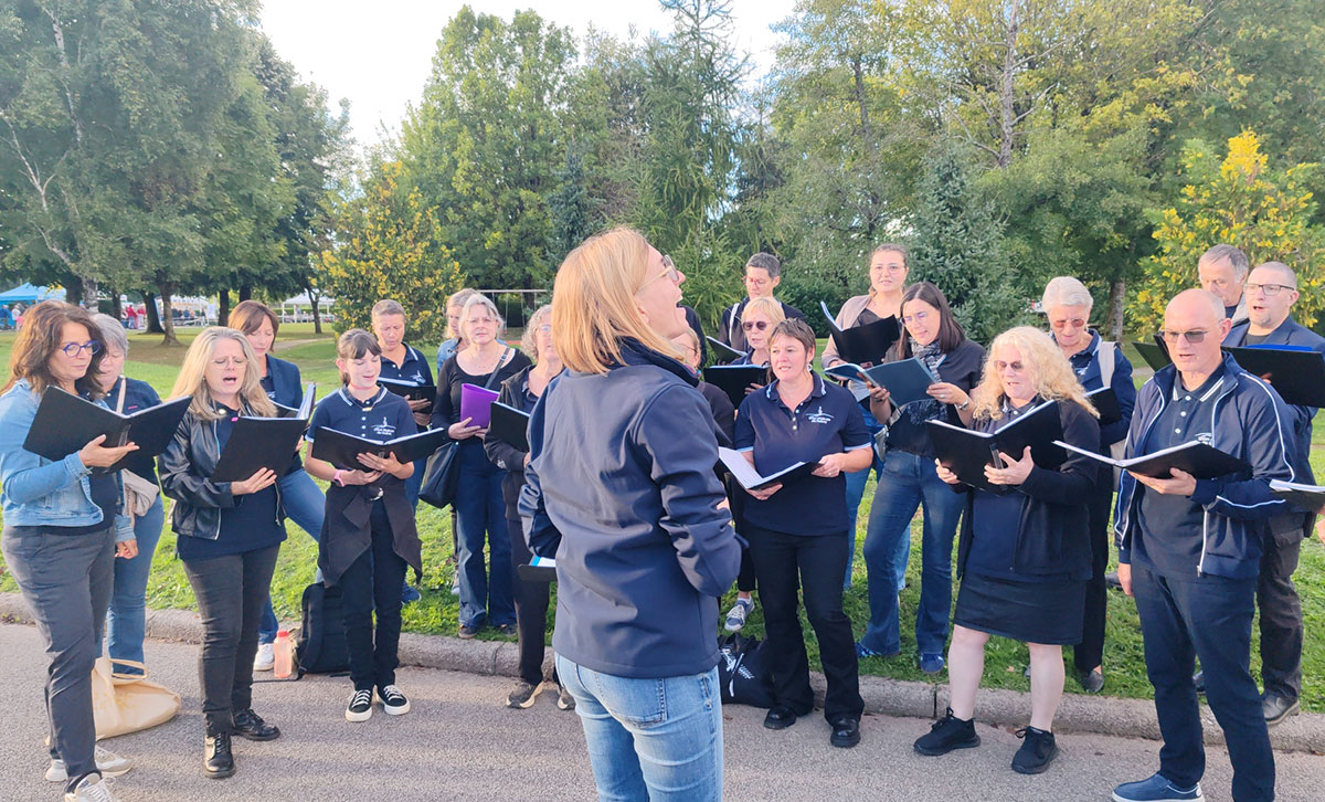 2025-09-05 - soirée des associations de Golbey avec l'école de musique et la chorale coup de choeur
