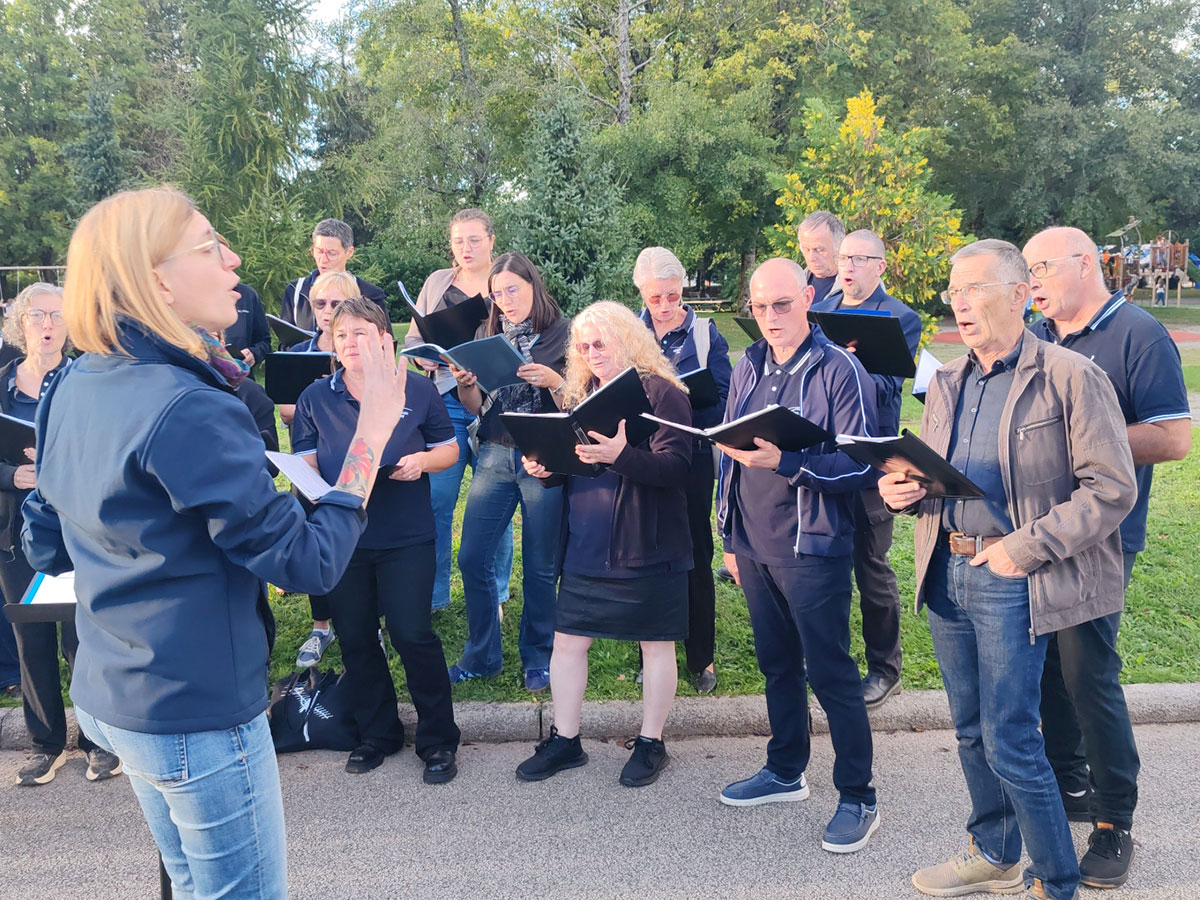 2025-09-05 - soirée des associations de Golbey avec l'école de musique et la chorale coup de choeur