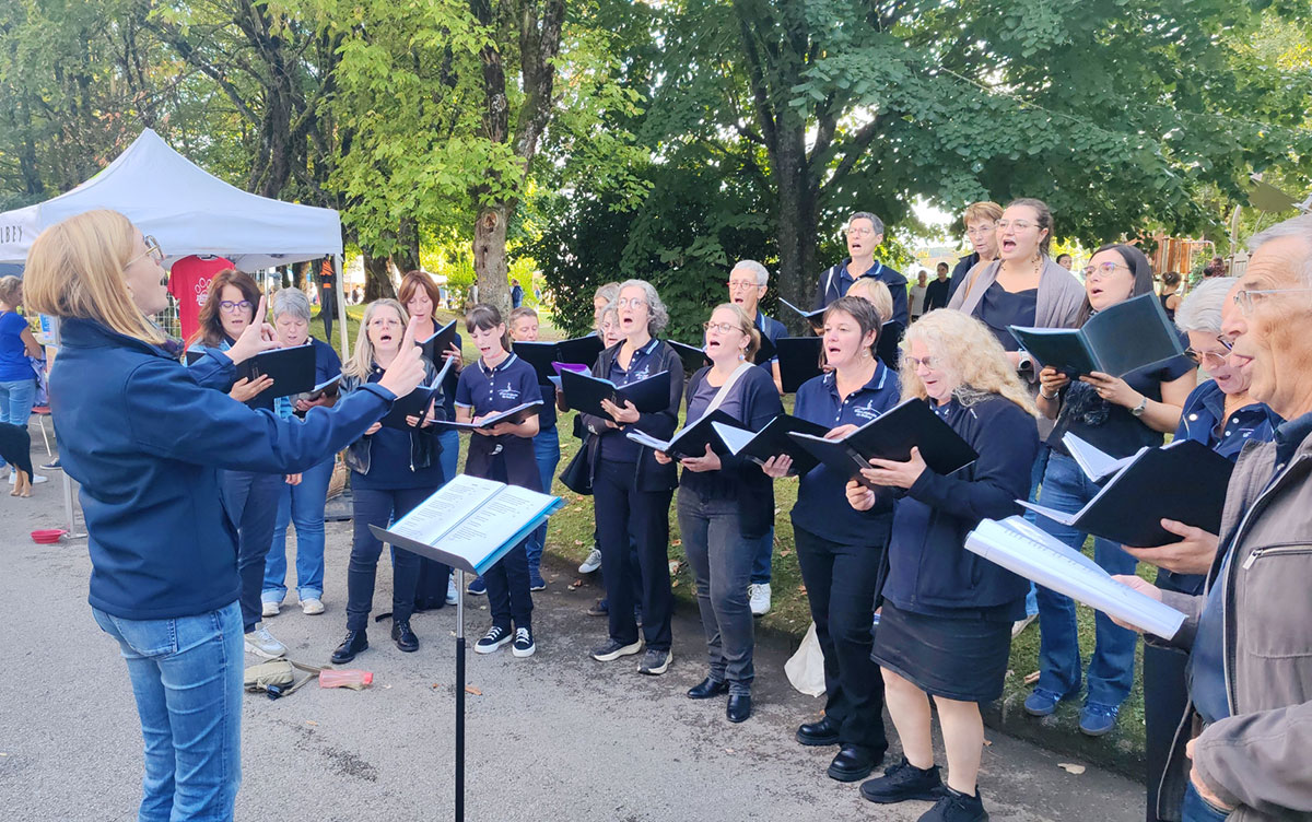2025-09-05 - soirée des associations de Golbey avec l'école de musique et la chorale coup de choeur
