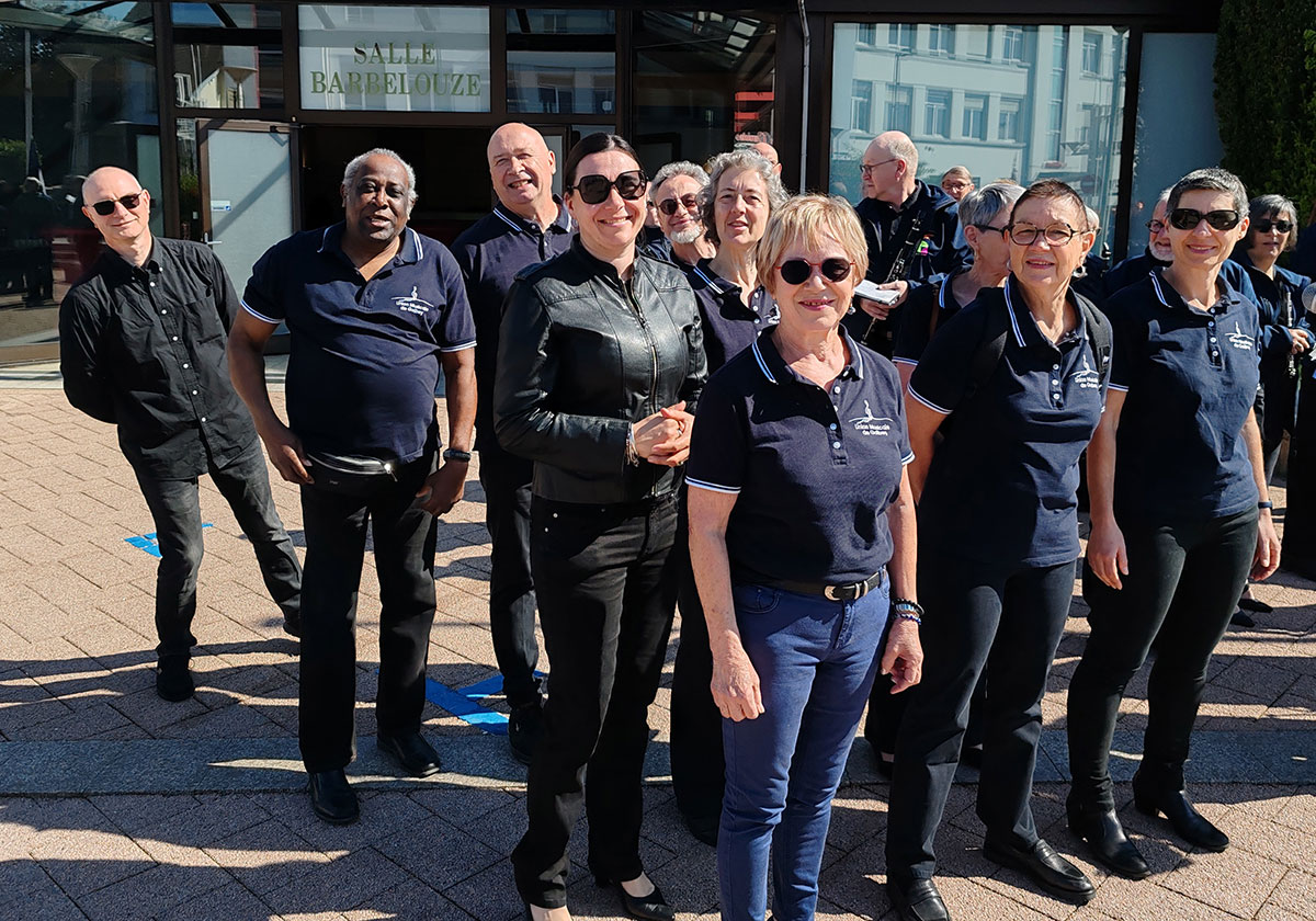 Cérémonie du 8 mai 2026 à Golbey avec l'Orchestre d'Harmonie et la chorale Coup de Choeur