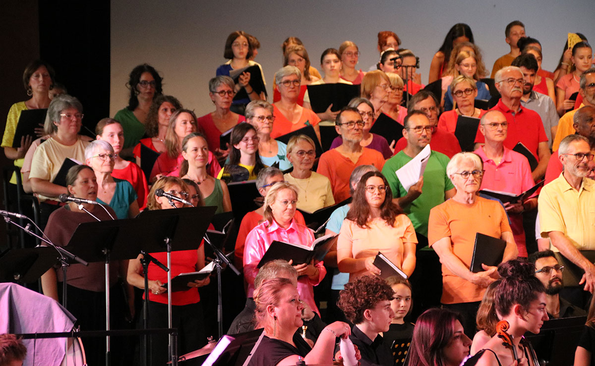 Concert Dogora 2026 à Contrexéville avec la chorale coup de choeur de Golbey, Poly-sons d'Epinal, Noctuel de la Bresse et l'Orchestre symphonique du conservatoire Gautier d'Epinal